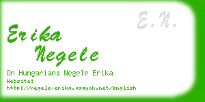 erika negele business card